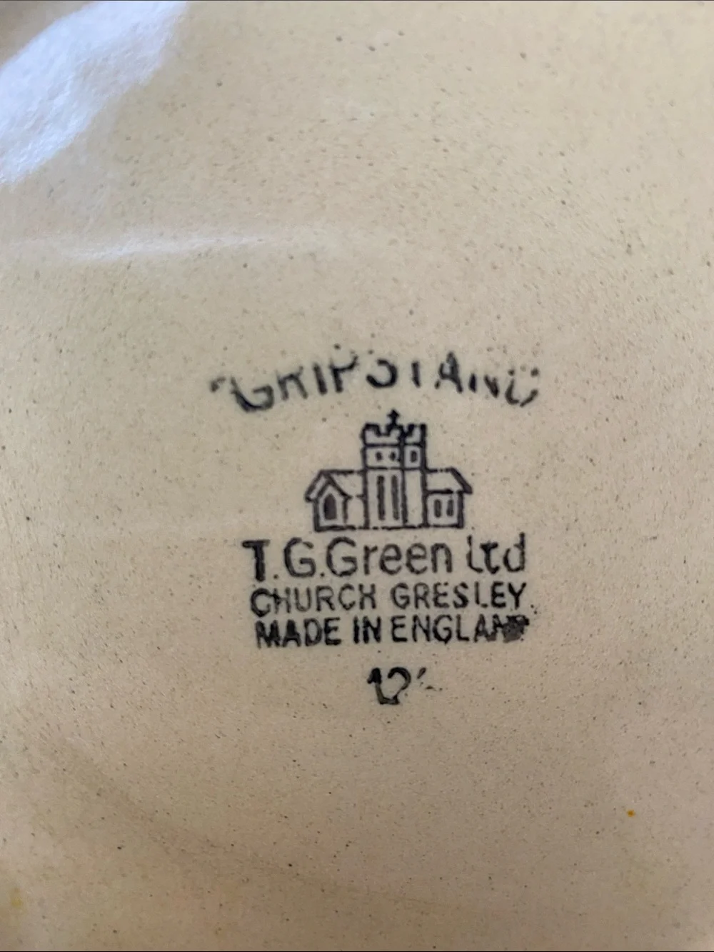 Vintage T. G. Green Gripstand Yellow Mixing Bowl Made in England